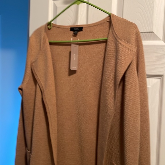 J, Crew long collarless sweater - Picture 2 of 2